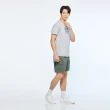 【JEEP】男裝  LOGO圖騰純棉百搭短袖T恤(淺灰)