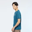 【JEEP】男裝 品牌LOGO純棉百搭短袖T恤(藍綠)
