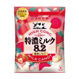 【UHA 味覺糖】特濃牛奶糖草莓味(58g)