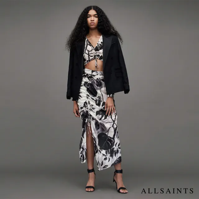 【ALLSAINTS】CARLA JACKIE 中長裙ECRU WHITE WS009Z(修身版型)