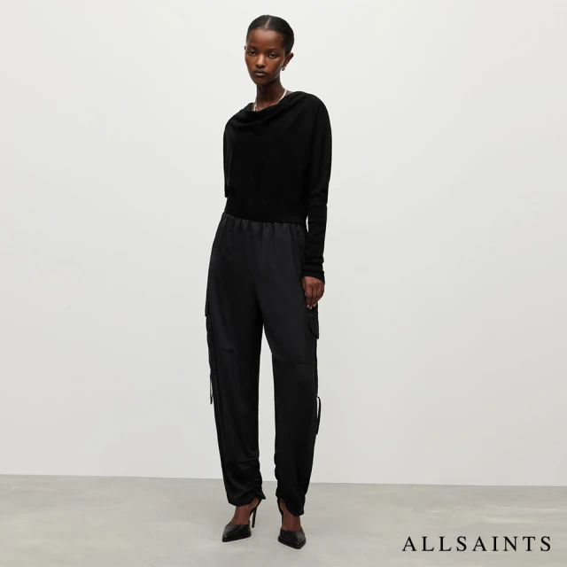 ALLSAINTS KAYE 高腰軍裝長褲Black WP014Y(寬鬆版型)