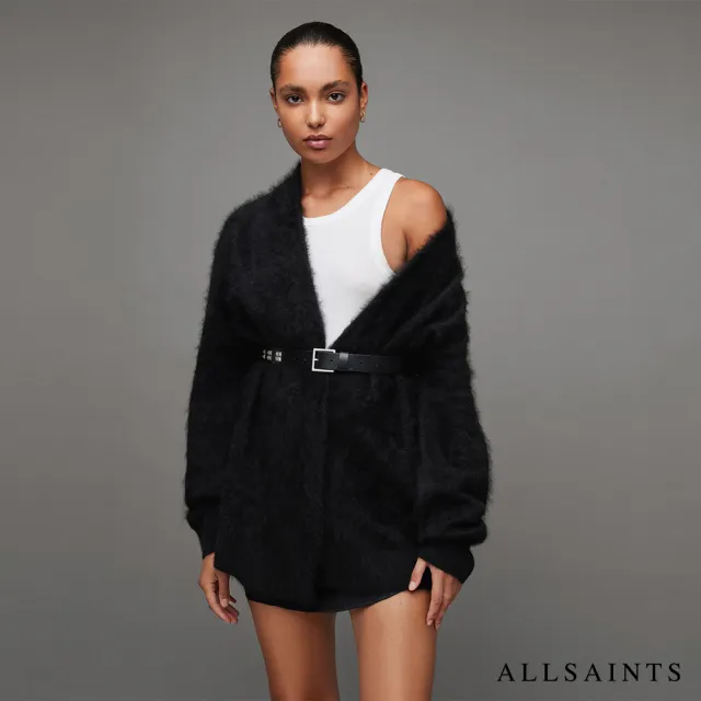 【ALLSAINTS】TESSA 喀什米爾羊毛針織外套Black WK061Z(舒適版型)