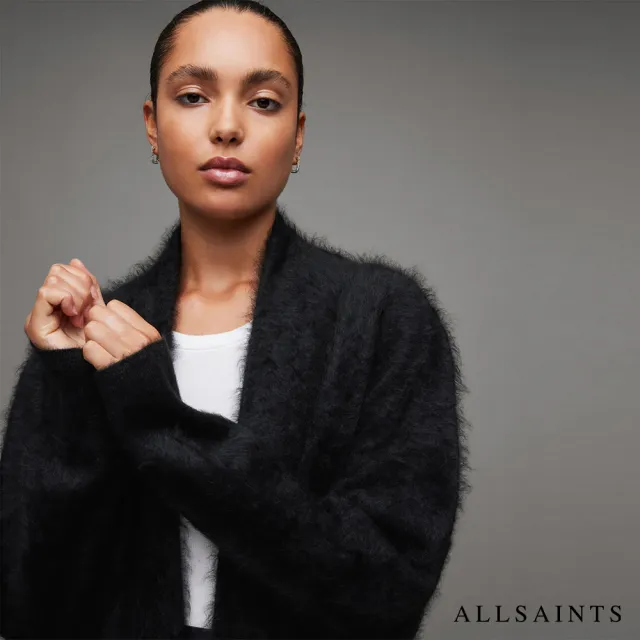 【ALLSAINTS】TESSA 喀什米爾羊毛針織外套Black WK061Z(舒適版型)