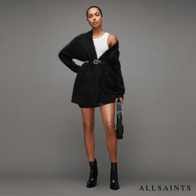 【ALLSAINTS】TESSA 喀什米爾羊毛針織外套Black WK061Z(舒適版型)