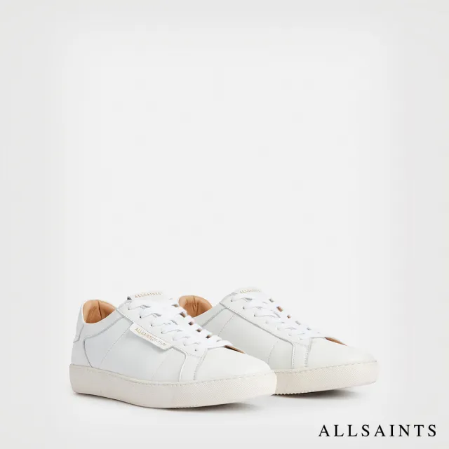 【ALLSAINTS】SHEER 皮革運動鞋White WF081V