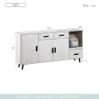 【時尚屋】霍爾橡木白木面5.3尺碗盤餐櫃CW22-A021(台灣製 免組裝 免運費 餐櫃)