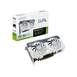 【ASUS 華碩】DUAL-RTX4060Ti-O8G-WHITE 顯示卡++海盜船 CX650F RGB 白 電源供應器