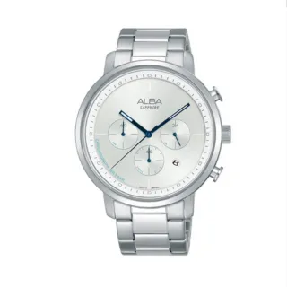 【ALBA】雅柏官方授權A1 PRODUCT 男 水晶鏡面三眼 石英腕錶-42.5mm(AT3E03X1)