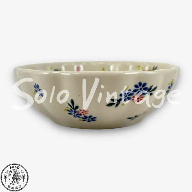 【SOLO 波蘭陶】波蘭製 Vena 波蘭陶 12CM 波浪碗 麗水芙蓉系列