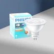【Philips 飛利浦】4入組 LED 6W 燈泡色 黃光 自然光 全電壓 MR16 免壓杯燈