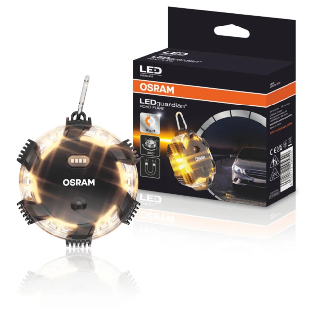 Osram 歐司朗 LED旋轉閃爍警示燈(吸頂式／LED照明／掛鉤設計)