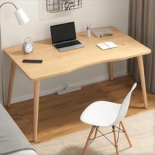 靚白家居 全實木窄書桌 100公分 S216(電腦桌 工作桌