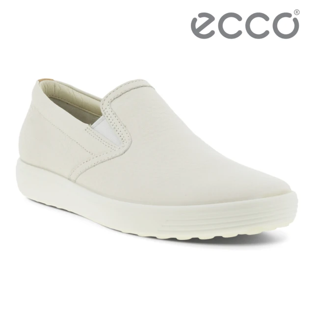 eccoecco SOFT 7 W 柔酷經典套入式休閒鞋 女鞋(白色 47049359529)