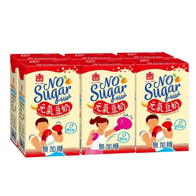【義美】無加糖元氣豆奶系列250mlx3箱(共72入;豆奶/黑豆奶)
