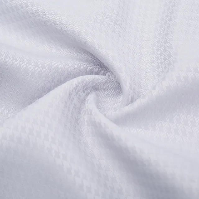 【ROBERTA 諾貝達】男裝 素面織紋 吸濕排汗休閒長袖襯衫(淺灰)