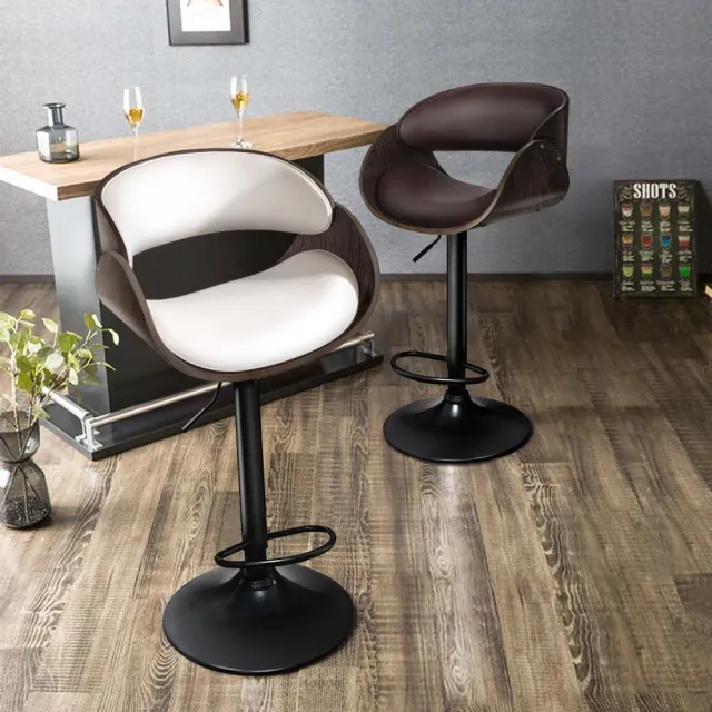 【潮傢俬】Vanessa瓦內薩吧台椅皮質白(吧台椅)