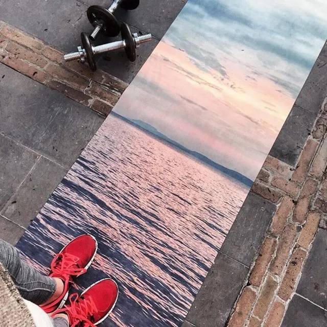 【Yoga Design Lab】Combo Mat 天然橡膠瑜珈墊3.5mm - Sunset(超細纖維絨面瑜珈墊)