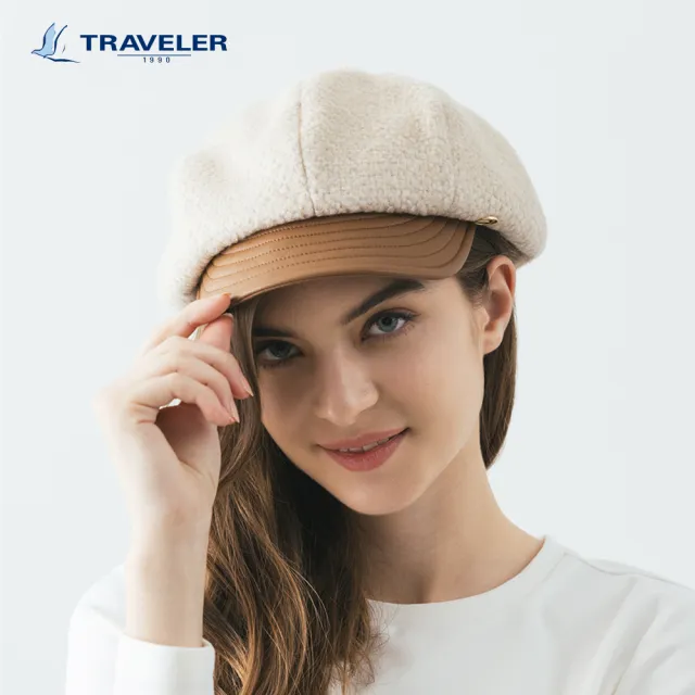 【TRAVELER 旅行者】女款抑菌保溫報童帽＿232AE507(抑菌/保溫/報童帽)