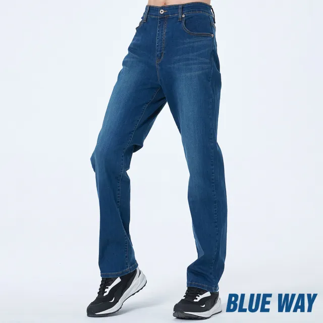 【BLUE WAY】男裝 機能系xTencel天絲中腰 直筒褲 牛仔褲-BLUE WAY