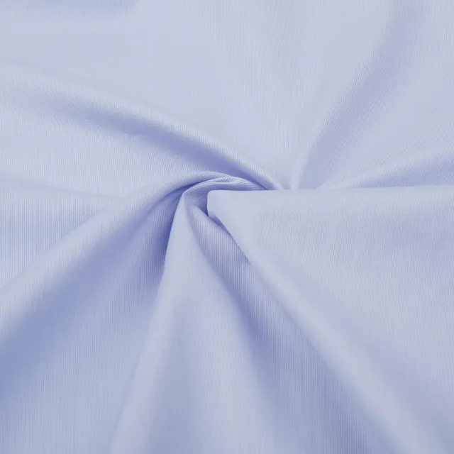 【ROBERTA 諾貝達】日本素材 台灣製 時尚型男必備 純棉紳士長袖襯衫(藍色)
