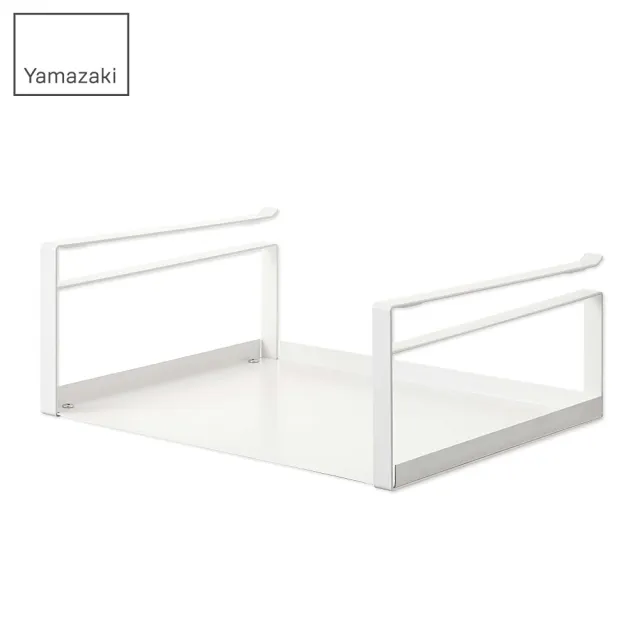【YAMAZAKI】Plate層板收納籃-白(收納架/層架/置物架/流理臺層架/碗盤瀝水架)