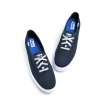 【Keds】THE PLATFORM 經典厚底帆布休閒鞋-深藍(9231W133498)