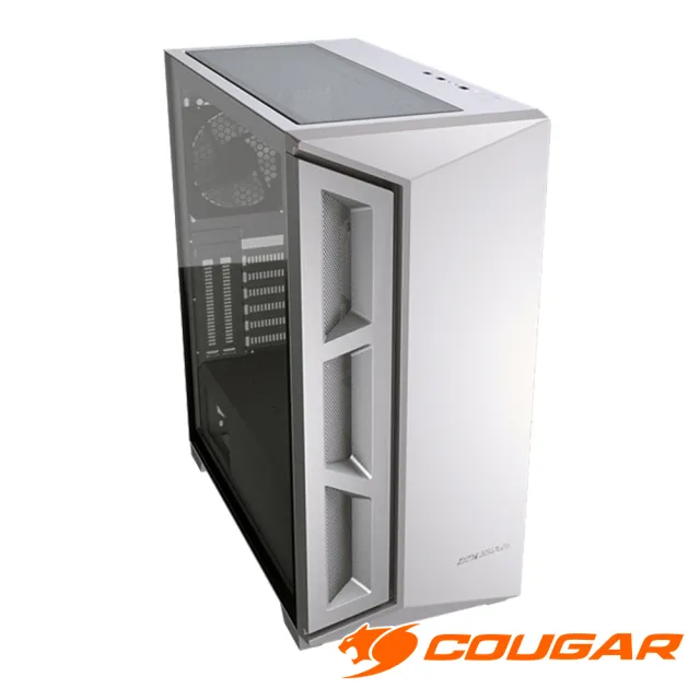 【COUGAR 美洲獅】DarkBlader X5 中塔機箱 全景透視電腦機殼(半透明黑/白色)