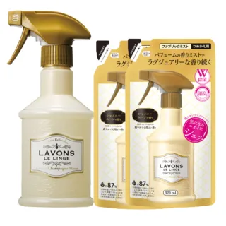 【LAVONS】柔氛噴霧氣泡香檳370+補充包320ml x2 任選(1瓶2補)