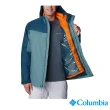 【Columbia 哥倫比亞 官方旗艦】男款-Whirlibird™Omni-TechOT防水鋁點保暖兩件式外套-灰綠(UWE11550GG/HF)