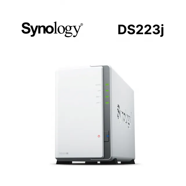 【Synology 群暉科技】搭 6TB x2 ★ DS223j 2Bay NAS 網路儲存伺服器(HAT3300)