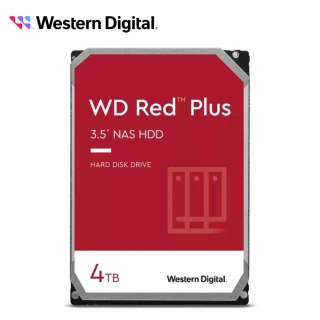 【WD 威騰】2入組 ★ 紅標 Plus 4TB 3.5吋 5400轉 256MB NAS 內接硬碟(WD40EFPX)