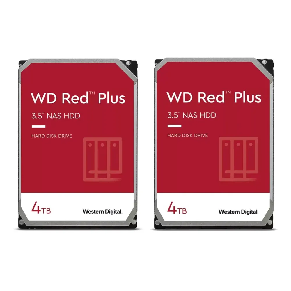 【WD 威騰】2入組 ★ 紅標 Plus 4TB 3.5吋 5400轉 256MB NAS 內接硬碟(WD40EFPX)