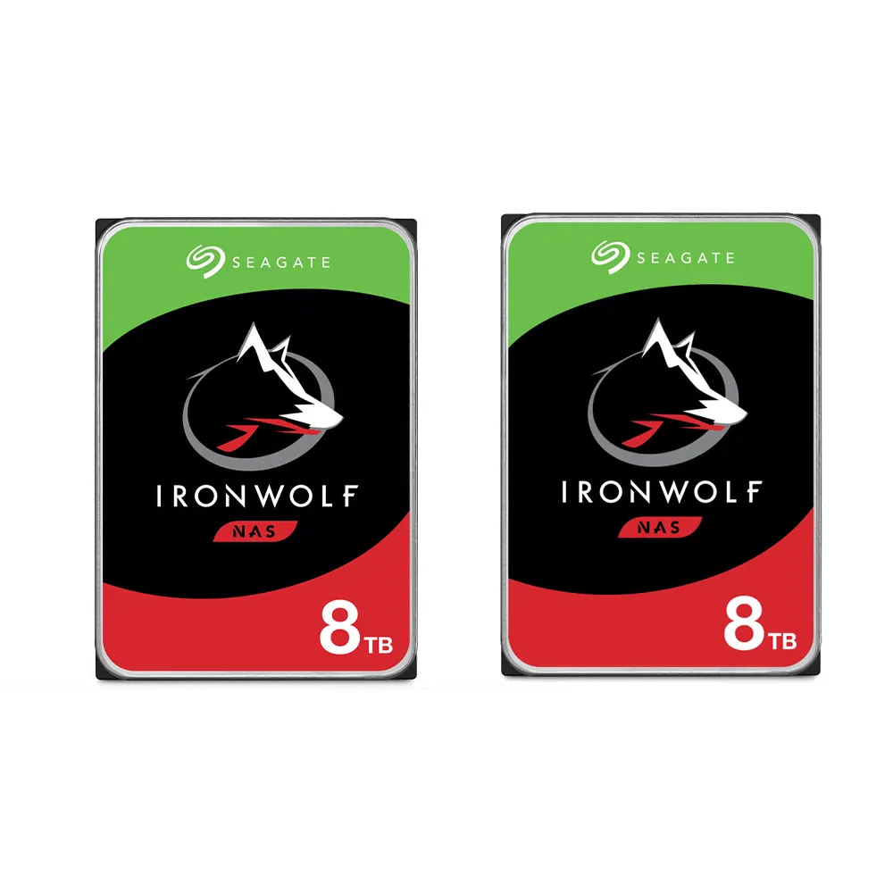 SEAGATE 希捷】2入組☆ IronWolf 8TB 3.5吋7200轉256MB NAS 內接