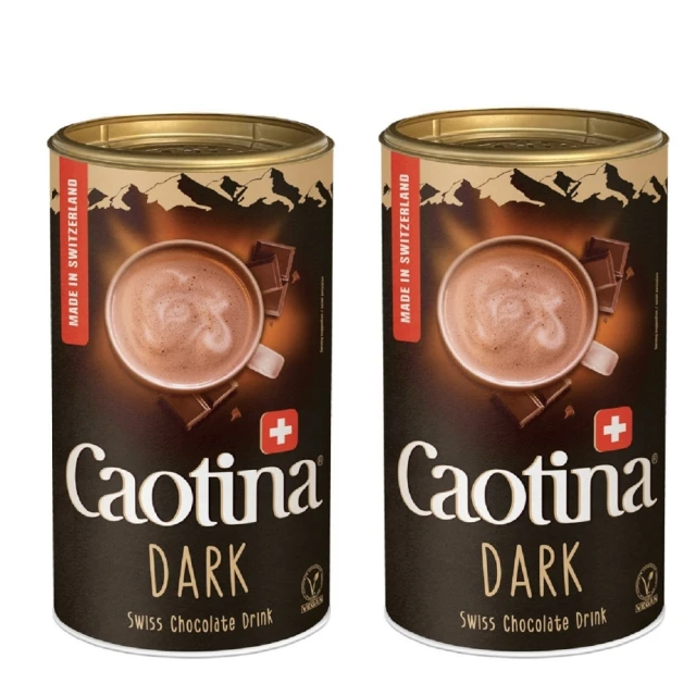 Caotina 可提娜 頂級瑞士黑巧克力粉DARK2罐組(500g/罐x2)