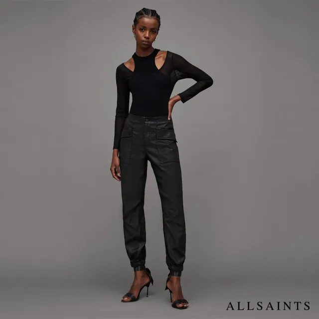 【ALLSAINTS】VAL 漆皮長褲Black WP006Z(舒適版型)