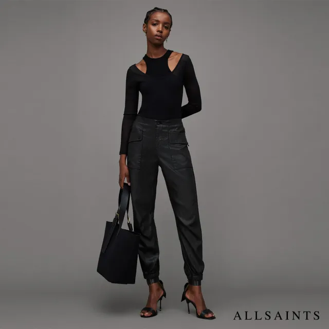 【ALLSAINTS】VAL 漆皮長褲Black WP006Z(舒適版型)