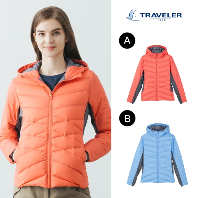【TRAVELER 旅行者】女款GELANOTS防風撥水羽絨外套＿232TR909(GELANOTS防風/防潑水/羽絨外套)
