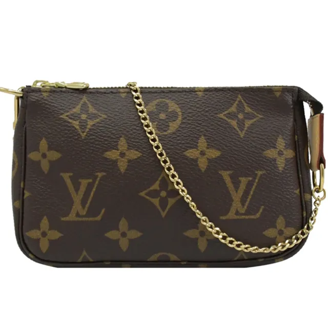 【Louis Vuitton 路易威登】LV M58009 Monagram 經典花紋迷你手提包小鍊包萬用包(現貨)