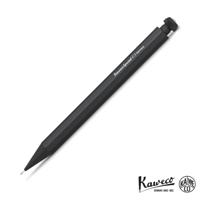 【KAWECO】SPECIAL 鋁製自動鉛筆 霧黑色 0.3mm(Push Pencil)