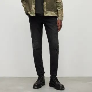 【ALLSAINTS】REX 破壞中腰修身牛仔褲由Washed Black ME029Y(修身版型)