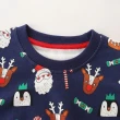 【橘魔法】滿印聖誕麋鹿企鵝長袖上衣(聖誕服裝 聖誕節 耶誕節 衛衣 薄長袖 男童 兒童 童裝)