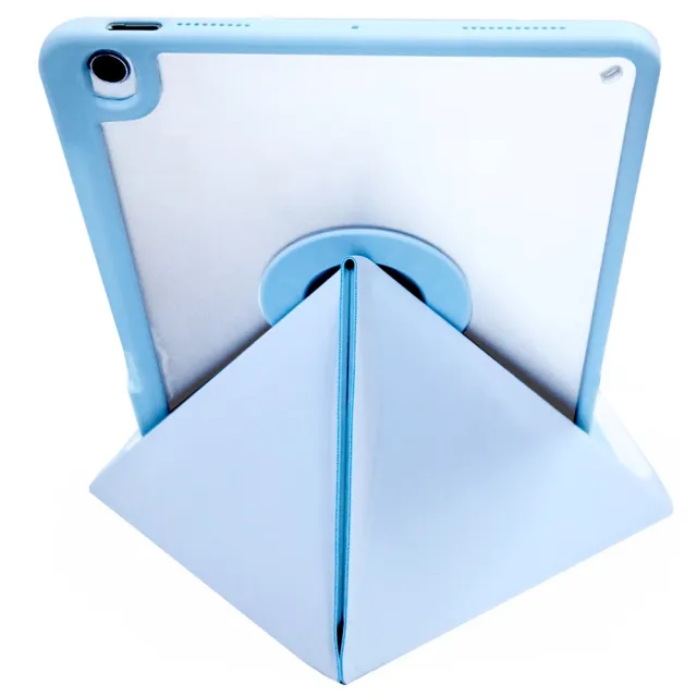 【Powerway】Powerway For iPad 10.2吋 iPad 9-8-7專用圓雅型藍牙鍵盤皮套保護殼(送同色無線滑鼠)
