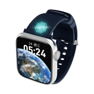 【YOMIX 優迷】Apple Watch S9/S8/S7/S6/SE/Ultra 40/41/42/44/45/49mm一卡通支付矽膠錶帶(一卡通官方授權)