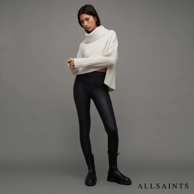 【ALLSAINTS】AKIRA 高領喀什米爾羊毛針織上衣IVORY WHITE WK098Z(舒適版型)