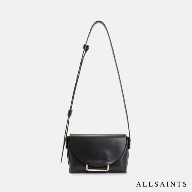 【ALLSAINTS】FRANCINE 牛皮側背包Black WB587Z