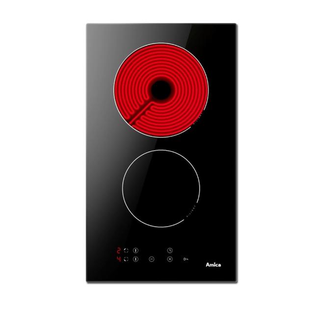 【Amica】直立雙口電陶爐 自動燉煮 9段火力 餘熱安全指示 兒童安全鎖(PH-3200 ZT)