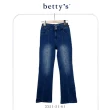 【betty’s 貝蒂思】長腿前開衩雙釦壓線小喇叭褲(共二色)