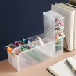 【iware】辦公室文具收納盒隔層筆筒 兩入組(小物化妝品分類收納)