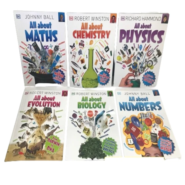 【DK Publishing】All About Maths + Chemistry + Physics + Evolution + Biology + Numbers