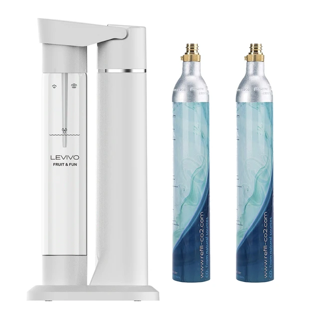 Levivo 氣泡水機組 含氣瓶 X 2入 + 水瓶 X 1